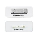 Personalised Rainbow Sun Heart Magnetic Plastic Pin Badge with Name Nurses Week Birthday Appreciation Gift for Nurse Doctor Teacher