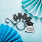Hook Keychain with Custom Fishes & Engraving