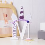 Personalized Fantasy Unicorn Style Wooden Letter with Name Bedroom Decor Gift for Kids