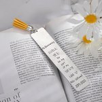 Personalised Engraved Bookmark with Tassels