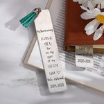 Personalised Engraved Bookmark with Tassels