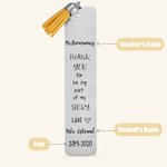 Personalised Engraved Bookmark with Tassels