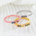 Elegant Multi Birthstone Ring for Women
