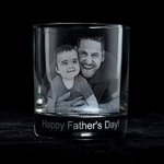 Verre à Whisky 295ml Personnalisé avec Photo et Texte Gravés Cadeau Anniversaire St-Valentin Noël pour Couple Famille