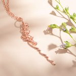 Personalized Birth Flower Name Necklace Mother's Day Birthday Gift for Mom Grandma