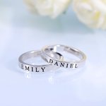 Custom Engraving Stackable Name Rings | Callie