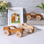 Name hölzernes Spielzeugauto für Kinder