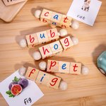 The Original Montessori Reading Block and Cards Set