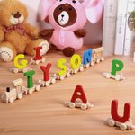 Alphabet Wooden Train Toy Set