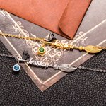 Personalized Black Cat Wizard Hat Halloween Broom Name Necklace with Birthstone Happy Halloween Birthday Gift for Women