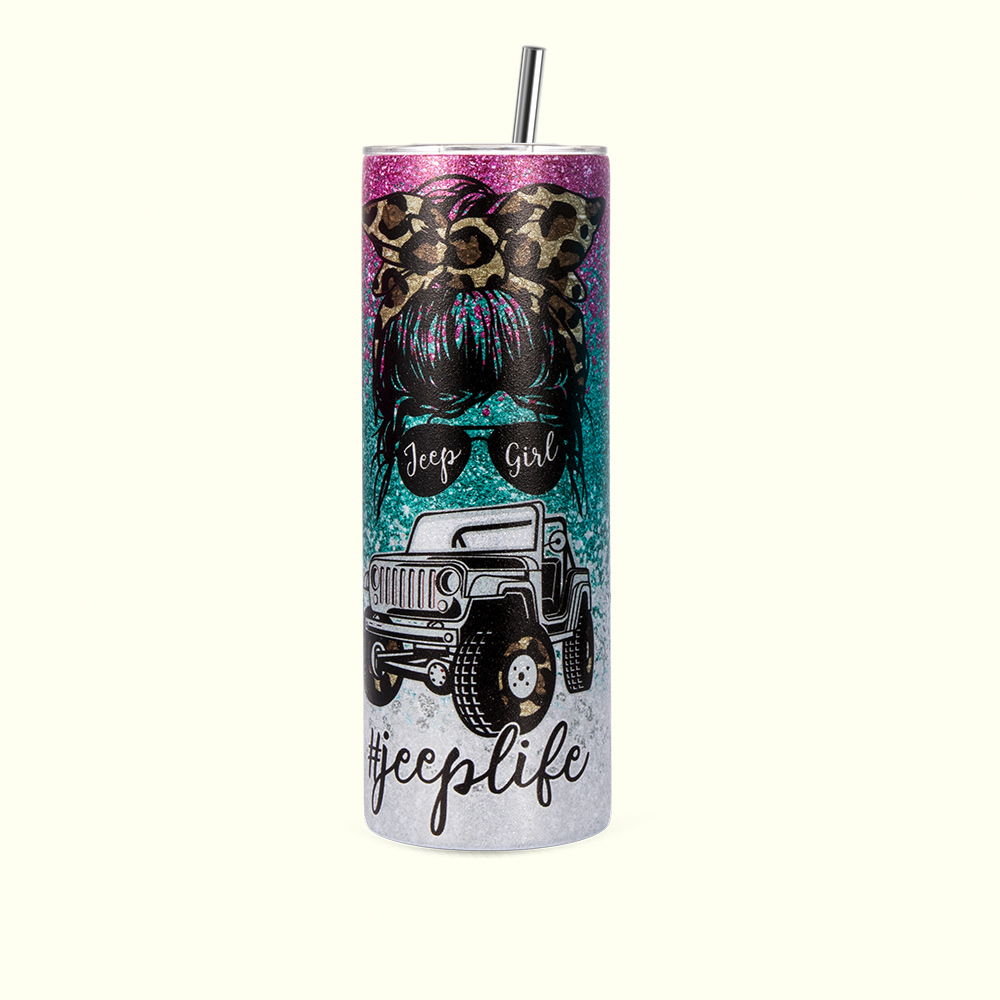 Personalized Jeep Girl Tumbler Coffee Thermos Cup