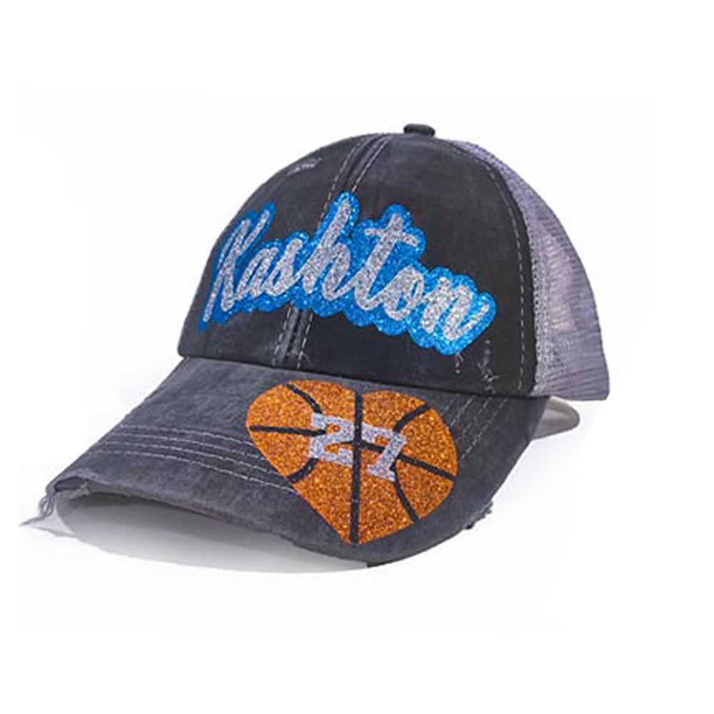 Personalized Basketball Hat Engraved Number & Name