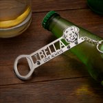 Personalized Dog Bottle Opener Keychain