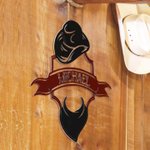 Décoration Murale de Style Western Cowboy Nom Personnalisable