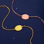 925 Sterlingsilber zwölf Sternzeichen oder Tierzeichen Armband mit verstellbarer Kette