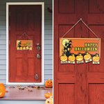 Engraved Halloween Pumpkins Wood Sign Wall Art Decor