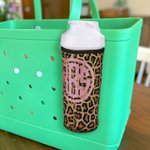 Personalized Insulated Tumbler Drink Holder Accessory for Bogg Bag