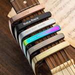 Capodastre Personnalisé avec Texte et Icône à Choix Cadeau Anniversaire pour Amateur de Guitare