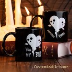 Personalized Halloween Ghost You My Boo Mug
