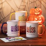 Brauchen Sie Kaffee, um sich zu konzentrieren Halloween kundengerechten Kürbis Kaffeebecher