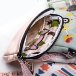 Portefeuille Personnalisé avec Nom et Numéro Brodés Porte-Monnaie en Toile à Motif de Dessin Animé Cadeau pour Fille Enfant