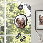 Annual Ring Photo Wind Chimes with State Map For Anniversary