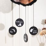 Annual Ring Photo Wind Chimes with State Map For Anniversary