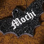 Personalized Acrylic Gothic Pet Dog ID Name Tag Pet Halloween Costume Set of 2