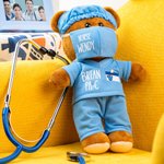 Jouet en Peluche avec Nom Personnalisé Médecin et Infirmière Cadeau d'Appréciation pour les Professionnels de la Médecine