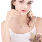 Personalized I Love You in 100 Language Photo Projection Heart Necklace 2 Pcs Set Valentine's Day Gift for Couple