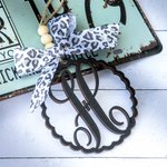 Perlé Personnalisé Monogramme Auto Miroir Cadeau de charme