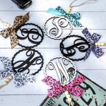 Perlé Personnalisé Monogramme Auto Miroir Cadeau de charme