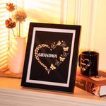 Heart Leopard Pattern Butterflies Personalised Picture Frame