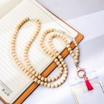 Lanière de Professeur Perle en Bois Arc-en-Ciel Personnalisée