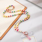 Lanière de Professeur Perle en Bois Arc-en-Ciel Personnalisée