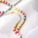 Lanière de Professeur Perle en Bois Arc-en-Ciel Personnalisée