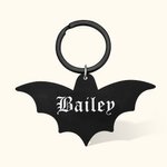 Personalized Acrylic Gothic Pet Dog ID Name Tag Pet Halloween Costume Set of 2