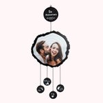 Annual Ring Photo Wind Chimes with State Map For Anniversary