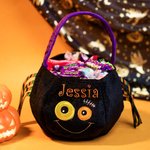 Halloween Spider godispåsar med tryck Trick or Treat hinkar påsar