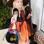 Halloween Spider godispåsar med tryck Trick or Treat hinkar påsar