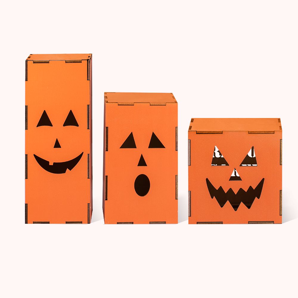Lanterne Citrouille Personnalisée avec Texte à Choix Essentiel Halloween Cadeau pour Enfant Famille