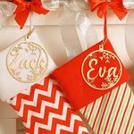 Gepersonaliseerd Sneeuwvlok Houten Kerstboom Ornament met Naam Stocking Stuffer Kerstcadeau voor Familie