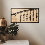 Personalisierte We're Hooked On Opa Holz Angeln dekorative Malerei mit 1-6 Namen und gravierten Text Home Decor Vatertag Geschenk für Angeln Liebhaber