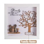 Custom Pebble Art Family Tree Picture Frame