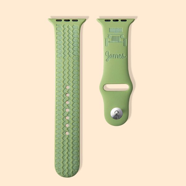 Silicone Jeep Style Apple Watch Band