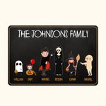 Henkilökohtainen Halloween perheen merkki ovimatto