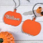 Halloween Autumn Wooden Hanging Decorations Bag Basket Tags