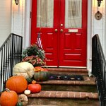 Henkilökohtainen Halloween perheen merkki ovimatto