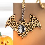 Halloween Leopard Bag Tags with Name & Monogram