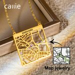 Personalisierte Sterling Silber Karte Halskette